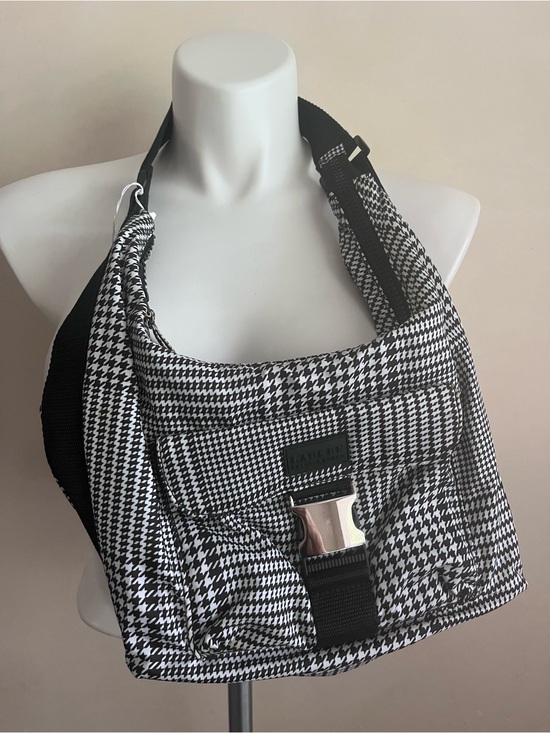Ralph Lauren Handbags - Vintage Y2K Ralph Lauren Houndstooth Hobo Black/White